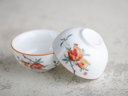 Пиала #2139 &amp;quot;Гранаты&amp;quot;, 50 мл., фарфор