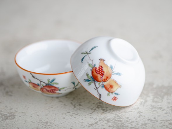 Пиала #2139 &amp;quot;Гранаты&amp;quot;, 50 мл., фарфор