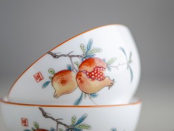 Пиала #2139 &amp;quot;Гранаты&amp;quot;, 50 мл., фарфор